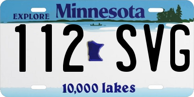 MN license plate 112SVG