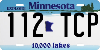 MN license plate 112TCP