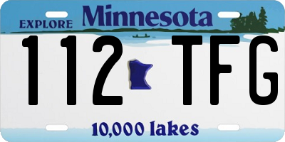 MN license plate 112TFG
