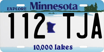 MN license plate 112TJA