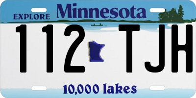 MN license plate 112TJH