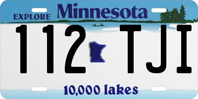 MN license plate 112TJI
