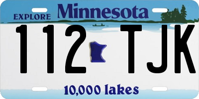 MN license plate 112TJK