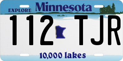 MN license plate 112TJR