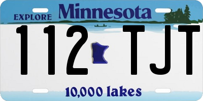 MN license plate 112TJT