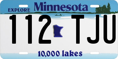 MN license plate 112TJU