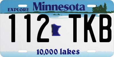 MN license plate 112TKB