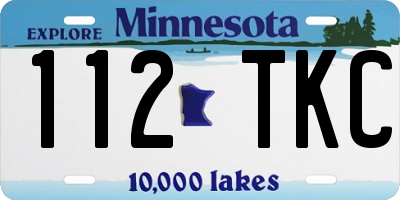 MN license plate 112TKC