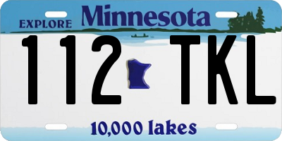 MN license plate 112TKL