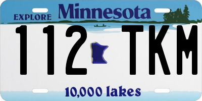 MN license plate 112TKM