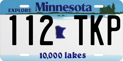 MN license plate 112TKP
