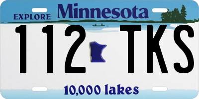 MN license plate 112TKS