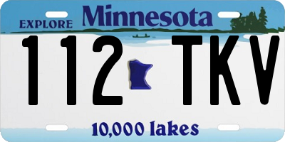 MN license plate 112TKV