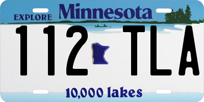 MN license plate 112TLA