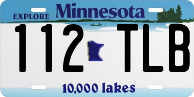 MN license plate 112TLB