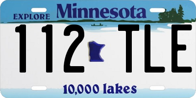 MN license plate 112TLE