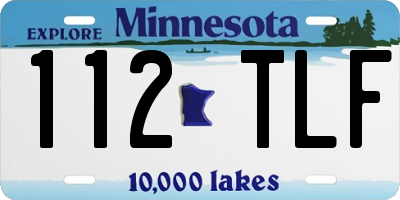 MN license plate 112TLF