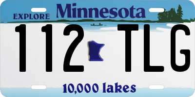 MN license plate 112TLG