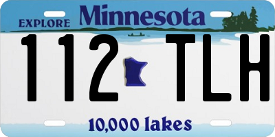 MN license plate 112TLH