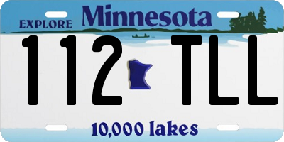 MN license plate 112TLL