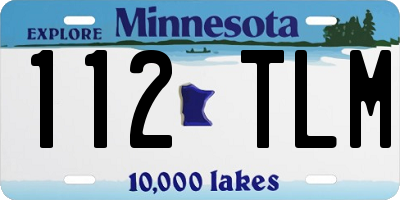 MN license plate 112TLM