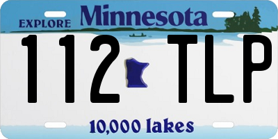 MN license plate 112TLP