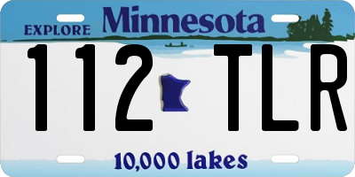 MN license plate 112TLR