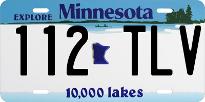 MN license plate 112TLV