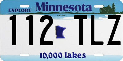 MN license plate 112TLZ