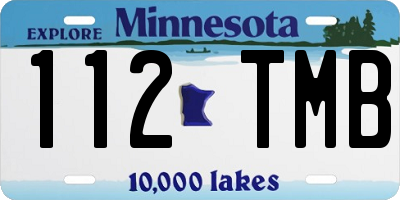 MN license plate 112TMB