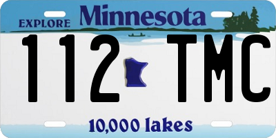 MN license plate 112TMC