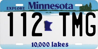 MN license plate 112TMG