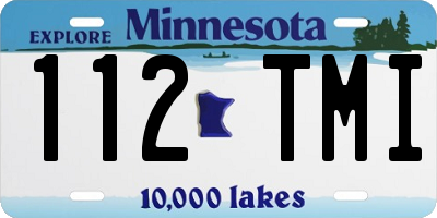 MN license plate 112TMI