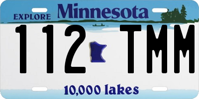 MN license plate 112TMM