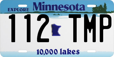 MN license plate 112TMP