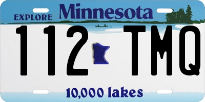 MN license plate 112TMQ
