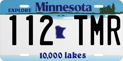 MN license plate 112TMR