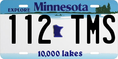 MN license plate 112TMS