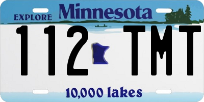 MN license plate 112TMT