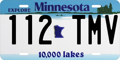 MN license plate 112TMV