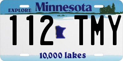 MN license plate 112TMY