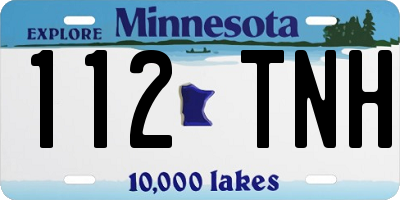 MN license plate 112TNH