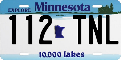 MN license plate 112TNL