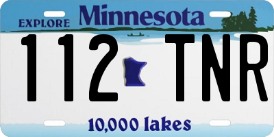 MN license plate 112TNR