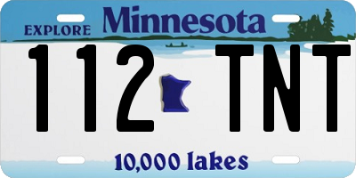 MN license plate 112TNT