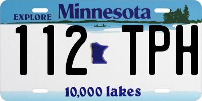MN license plate 112TPH