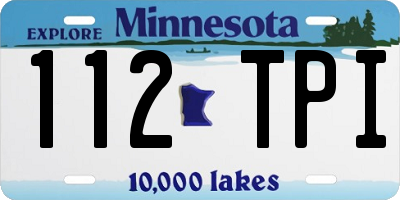 MN license plate 112TPI