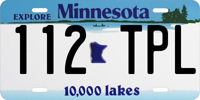 MN license plate 112TPL