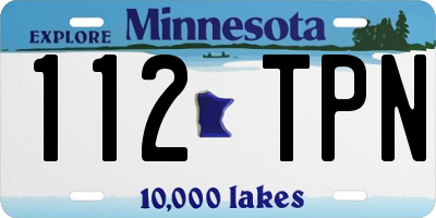 MN license plate 112TPN