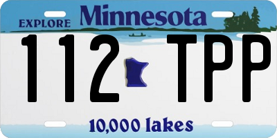 MN license plate 112TPP